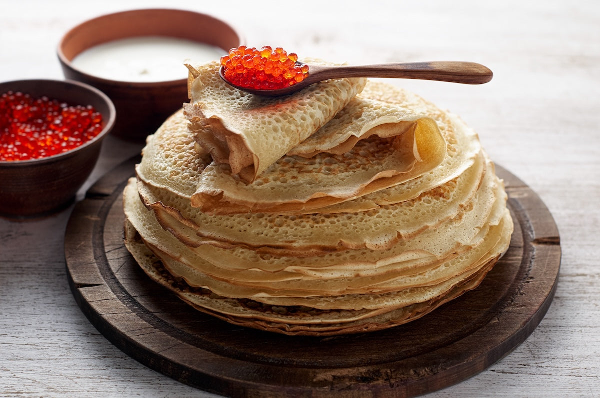 Blinis mit Lachskaviar