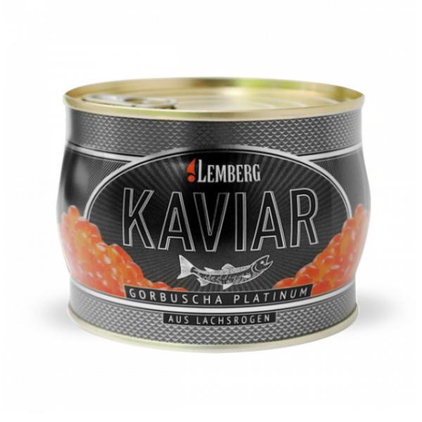 Икра лососевая горбуши, PLATINUM, 500g