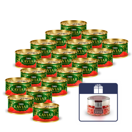 Pink Salmon Roe Standard with a High Liquid Content, 18 x 120g