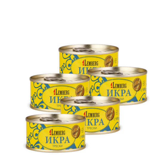Cod Roe, 5 x 100g