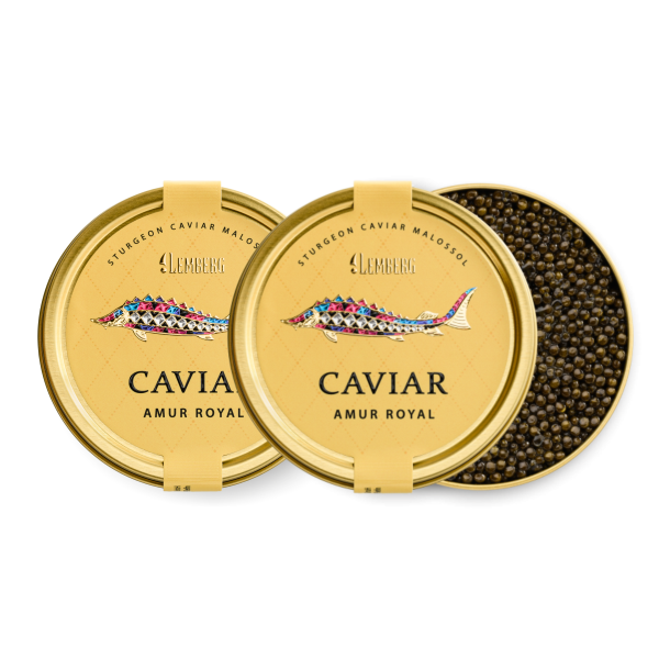 Осетровая икра AMUR ROYAL, 2 x 100g