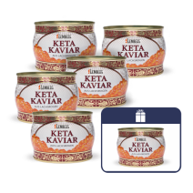 Keta Kaviar 400g, 5+1  