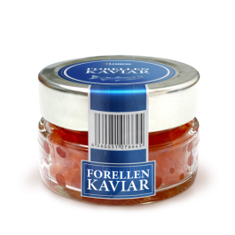 Lachsforellen-Kaviar, Aquakultur, 50g - Lemberg Kaviar Shop